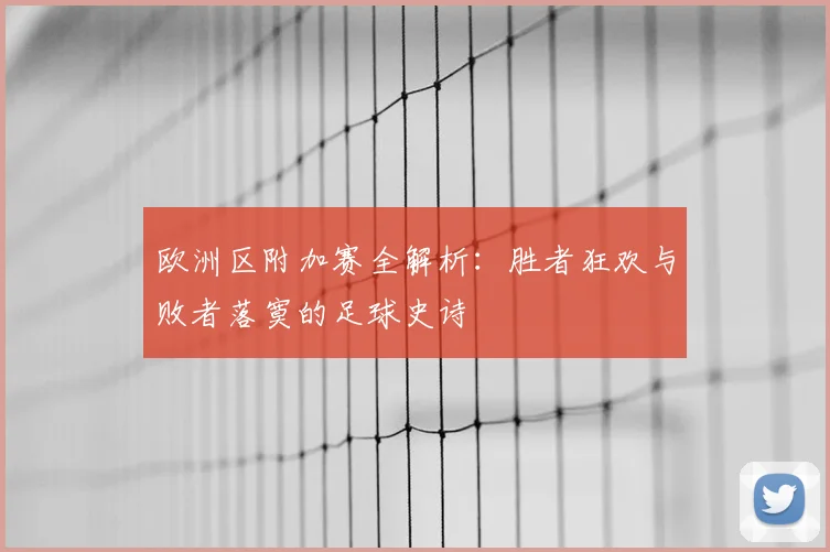 欧洲区附加赛全解析：胜者狂欢与败者落寞的足球史诗